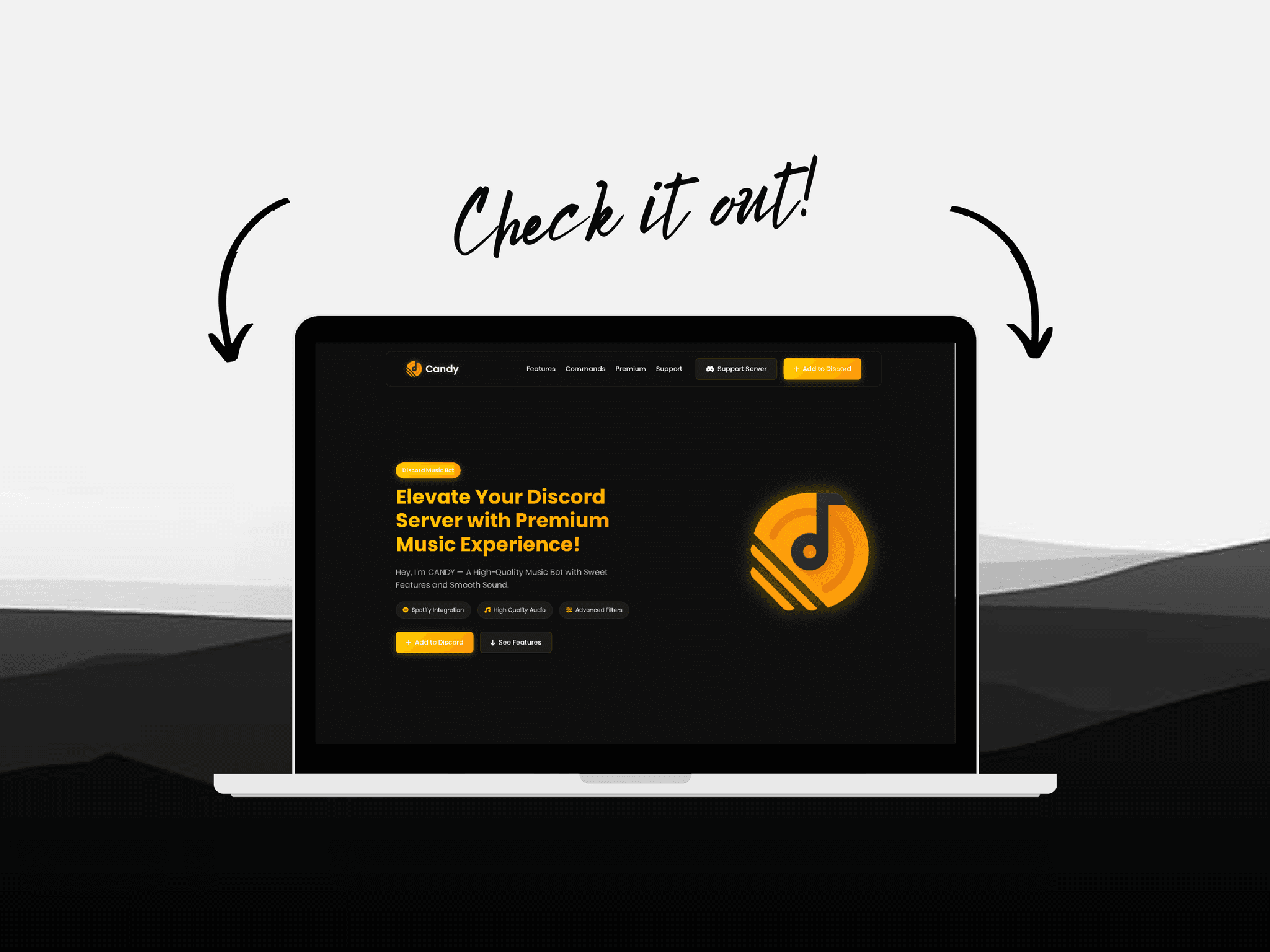 Discord Bot Website Template